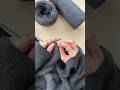 ワンピース制作中🧶🖤🤍 #編み物 #棒針