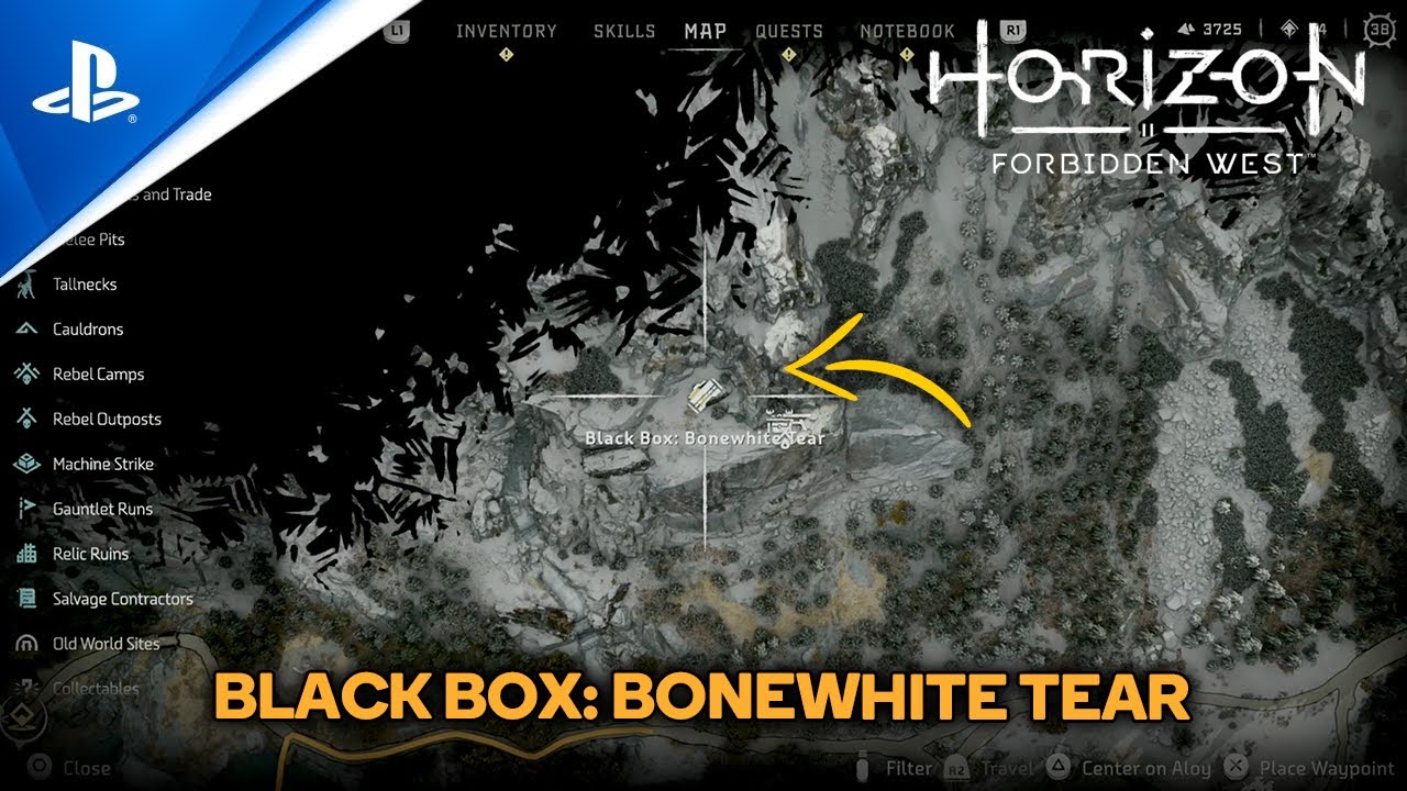 Horizon Forbidden West How To Get To Black Box Bonewhite Tear YouTube