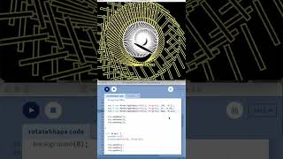 Details Rotating shape in Processing: generative art in gold lines #Shorts Update