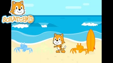 Spot the Crabs Beach Game! | Scratch Junior Animation