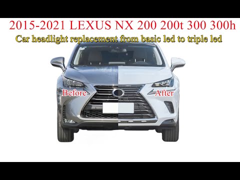 LEXUS NX 300 car headlight modification show