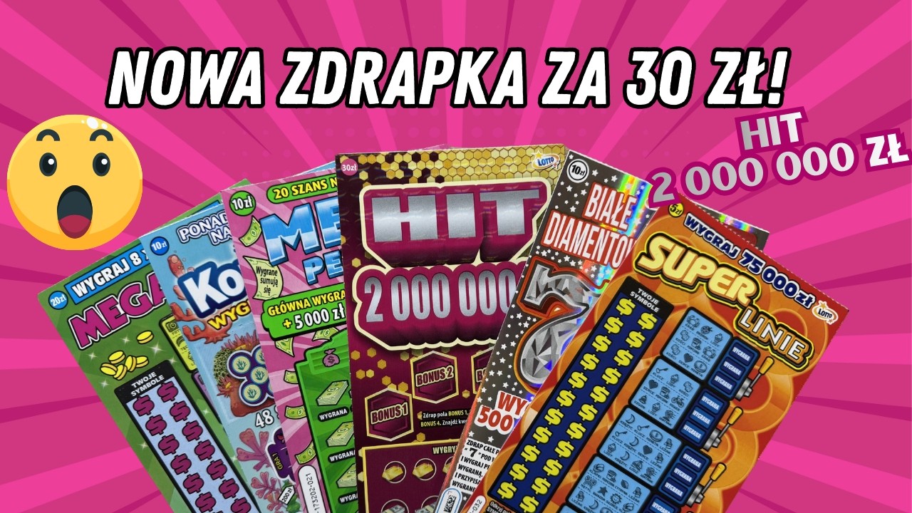 ZDRAPKI LOTTO 🍀 NOWOŚĆ HIT 2 MILIONY - MIX ZA 85ZŁ! 😮 💸 #zdrapki #lottery #scratchcards #lotto