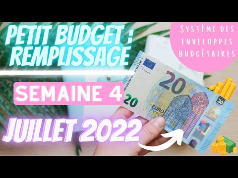 PETIT BUDGET/ETUDIANT (-500 €/Mois) : REMPLISSAGE S4 JUILLET 2022 + ECONOMIE DE LA SEMAINE 3 DU MOIS