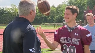 Orchard Park High School football player with autism able to play 5th year while appeal is processed