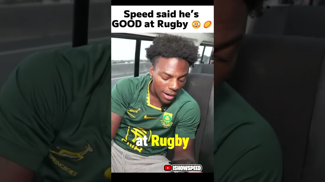 Speed thinks he’s good at Rugby 🇿🇦🏉