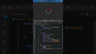Spinner Loader using HTML and CSS  #coding  #cssanimation  #css