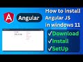 How to Install Angular latest V on Windows 10/11 [2024 Update] Demo Angular Project | Complete Guide
