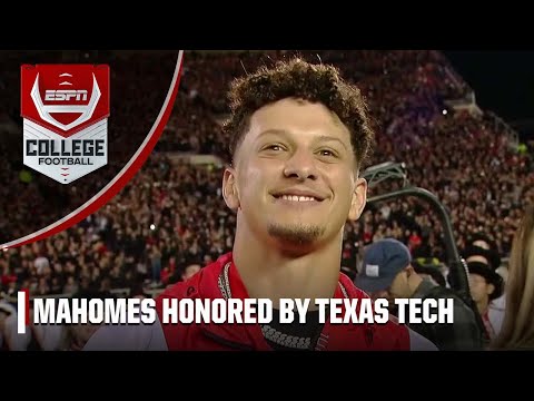 Patrick mahomes inducted into texas tech's ring of honor | espn college football