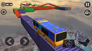 Impossible Sky Bus Driving Simulator Tracks 2018 - Android Gameplay screenshot 4