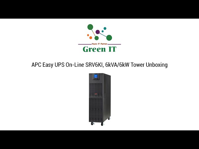 APC Easy UPS On-Line, 6kVA/6kW, Tower, 230V, Hard wire 3-wire(1P+N