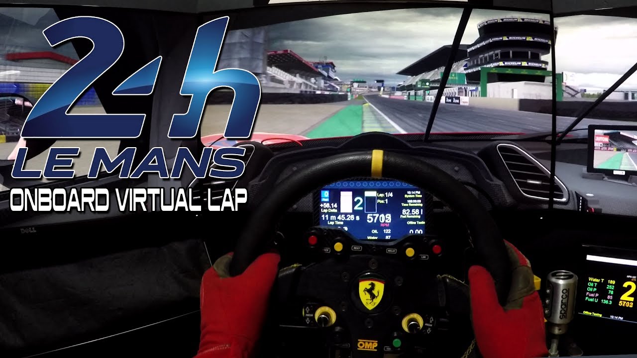 24h Le Mans 2017 Onboard Virtual Lap Ferrari 488 Gte