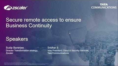 Webinar | Secure Remote Access to ensure business continuity