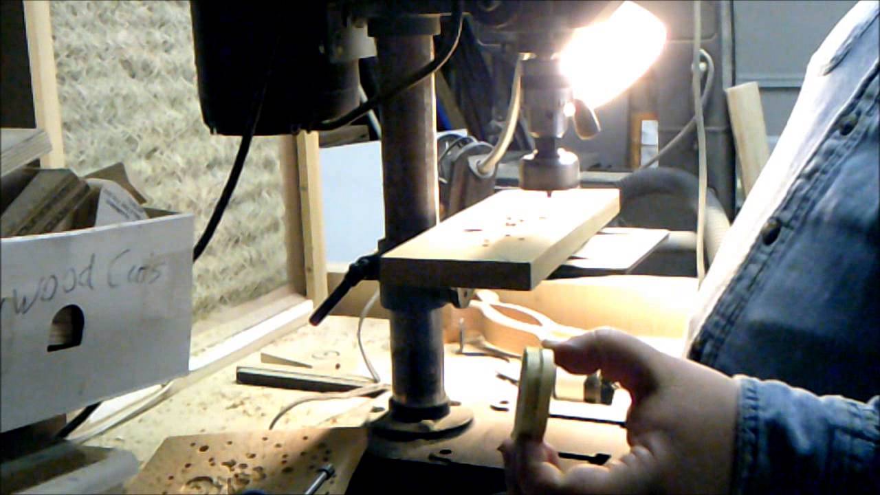 Making simple wood wheels on a drill press YouTube