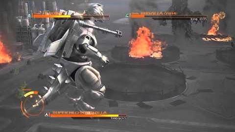 GODZILLA PS4 versus mode : SuperMechaGodzilla vs. Hedorah vs. Godzilla 2014