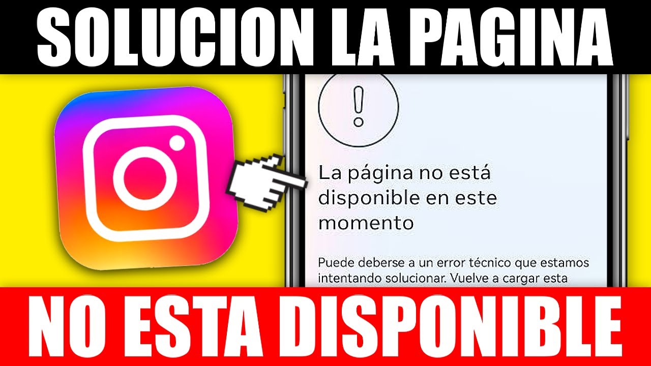 🔴 Instagram La Pagina No Esta Disponible En Este Momento (SOLUCIÓN
