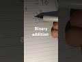 Binary addition