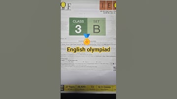 SOF INTERNATIONAL ENGLISH OLYMPIAD ( IEO ) 2025-26 Class 3 #shorts