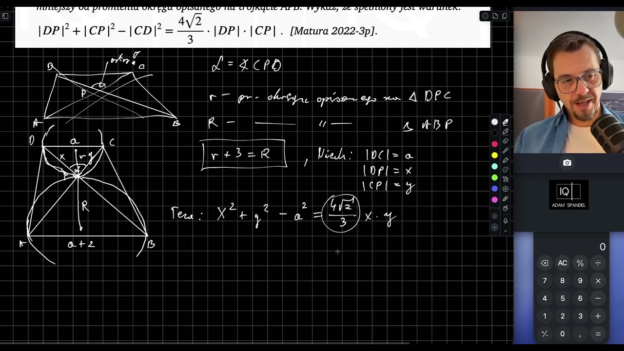 Matematyka - szkoła średnia - dowody w planimetrii - matura