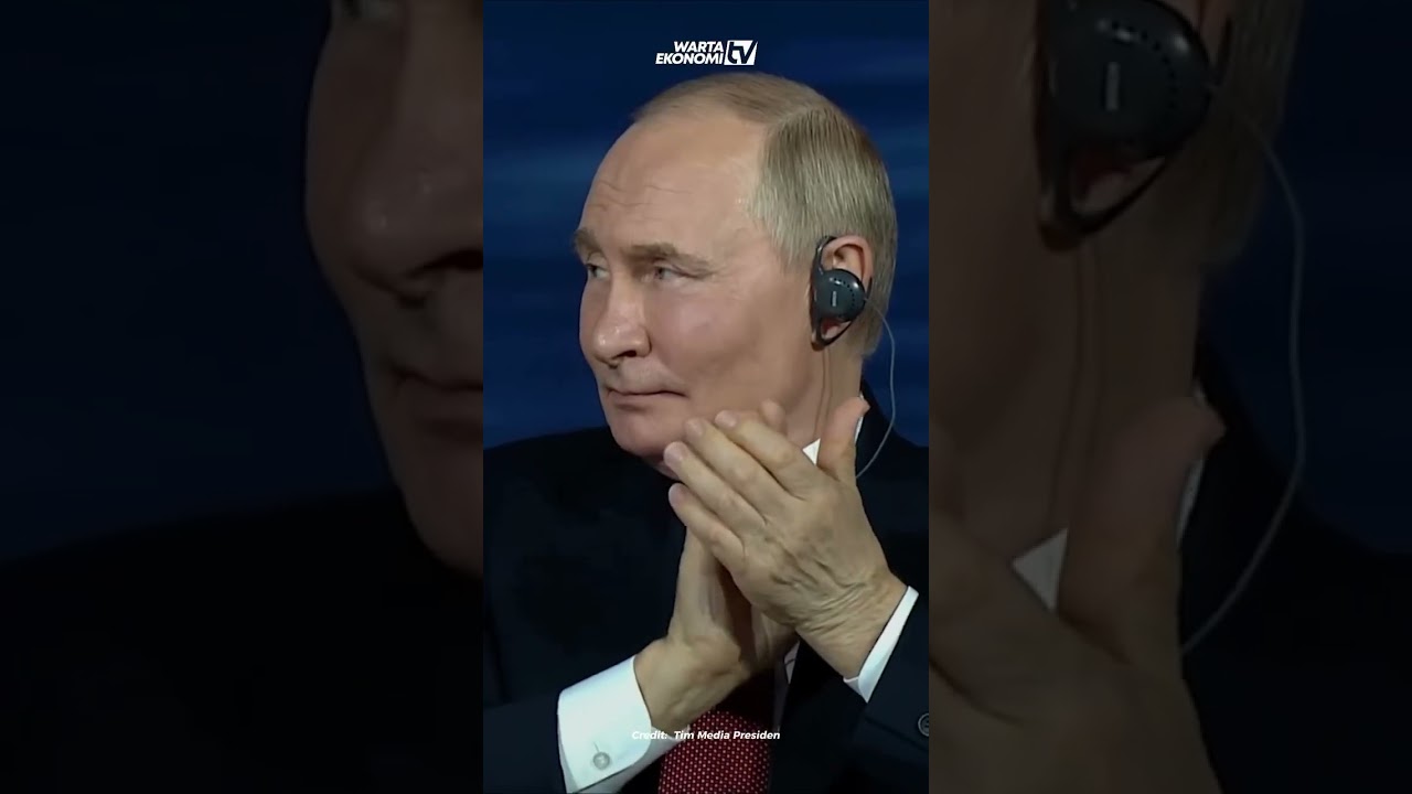 Putin ikut 8 kali tepuk tangan untuk Pidato Prabowo di SPIEF 2025. 