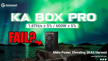 Goldshell KA-BOX PRO Is A FAIL?  Worse Then The KA-BOX?