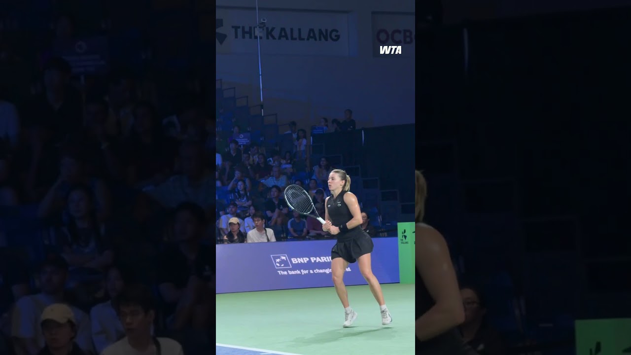 Maja on the Move😮💨Maja Chwalinska takes the l first set against Fernandez in just 31 minutes.#WTA