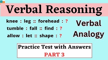Part 3: "Verbal Analogies Unleashed: The Ultimate Quiz Challenge"