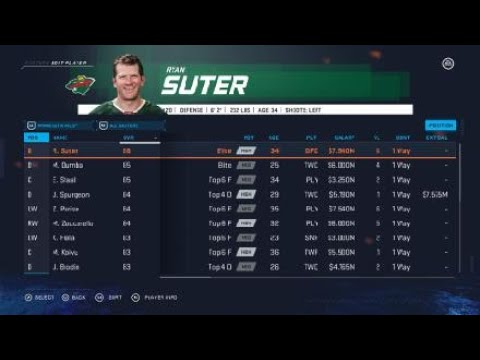 nhl wild roster