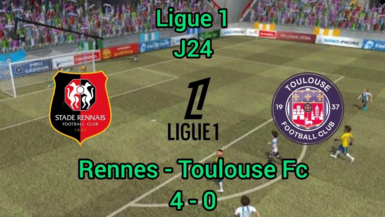 Pro League Soccer/ Rennes - Toulouse FC/ Ligue 1 J24