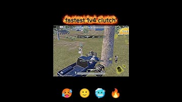 fastest 1v4 clutch bgmi 💀 wait for end ✨ #fastestplayer #bgmi #shorts #viral #pubgmobile