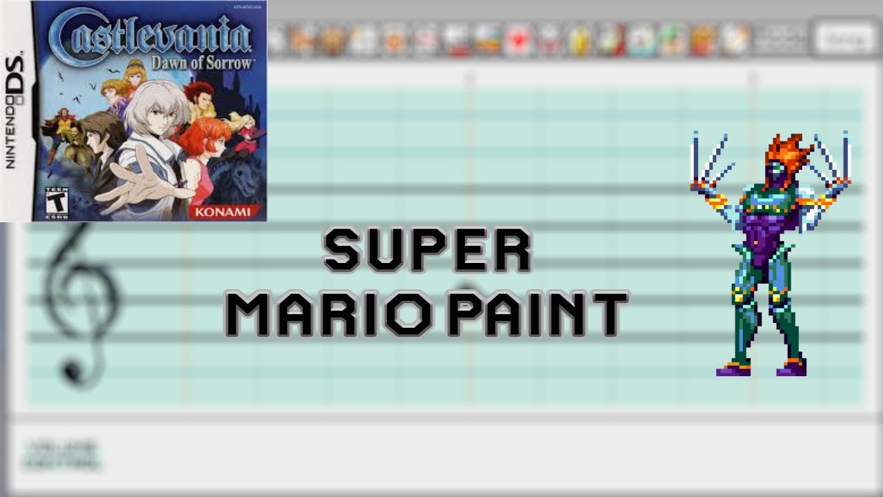 Super Mario Paint - Castlevania: Dawn of Sorrow - Cursed Clock Tower