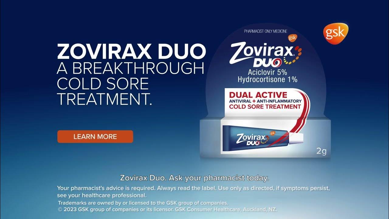 Zovirax Act on it Act Fast Cold Sore 15s YouTube