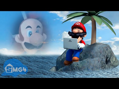 Mario Reacts to Nintendo Memes While Stranded on an Island