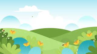 Soft Spring Landscape - Free Cartoon Background Loop screenshot 2