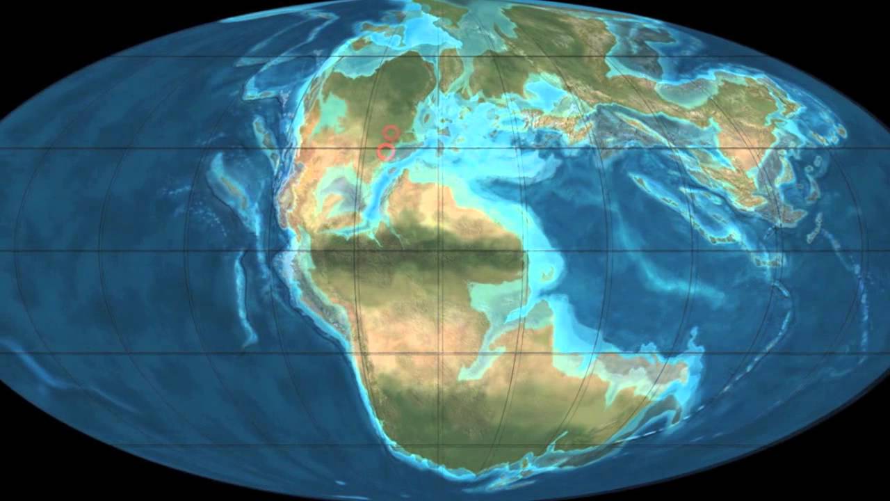 95 Million Years Ago Map