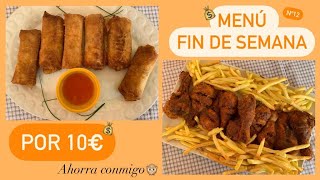 Menú FIN DE SEMANA 10€💰#12 OS ENSEÑO LA COMPRA.