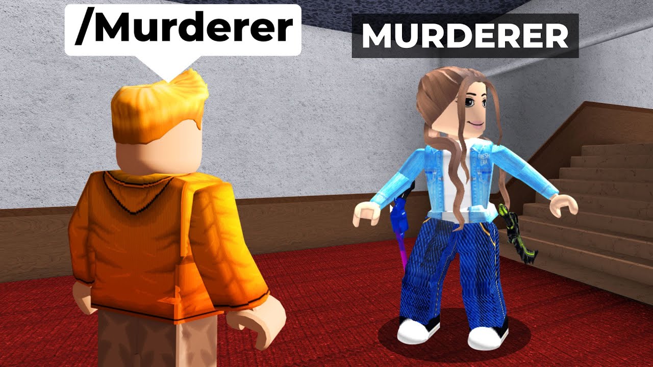 Murder Mystery 2 But I Give Murderer With Commands Youtube - how many people can u kill roblox murderer youtube