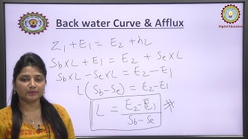 Backwater Curve & Profiles in GVF By Ms. Vineeta Pal | AKTU Digital Education