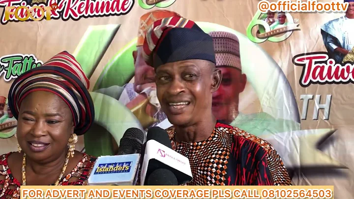 Alh Rasheed Ayinde Merenge appreciate Fuji stars for attending his 60th birthday