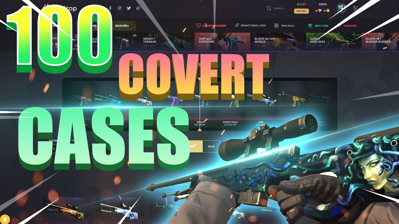 I opened 100+ Covert Cases! Here's what I got... | KeyDrop CSGO ...