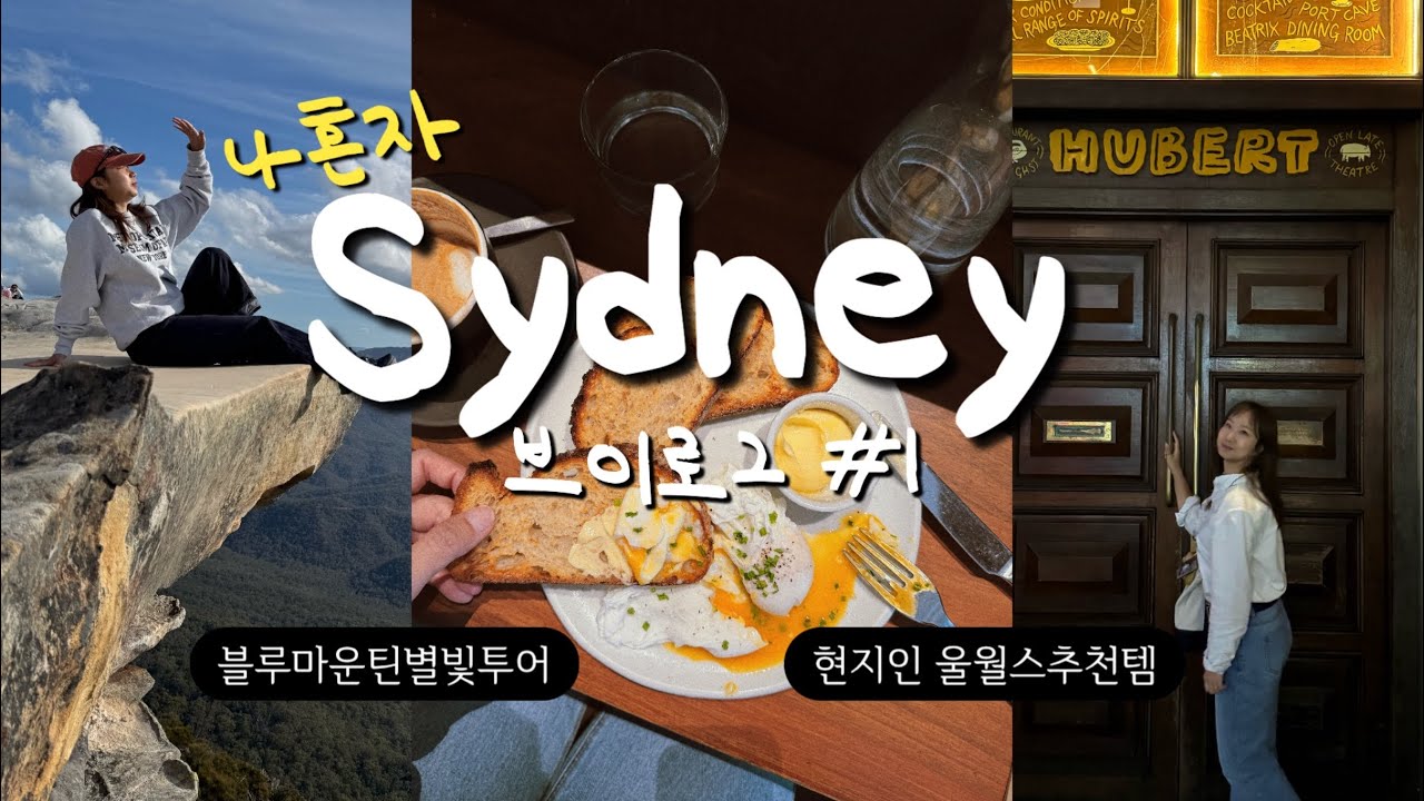 시드니브이로그1편낉여옴.⭐️ 울월스 마트털기 현지인추천템10가지•블루마운틴별빛투어•사진스팟⭐️쇼핑🛍️