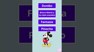 ¿Sabes cual es la primera película que Disney produjo? #shorts #quiz #test #trivia #disney