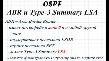 1.15 OSPF ABR. Type 3 Summary LSA. Метрика inter-area маршрутов