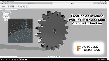 Creating a Spur Gear from an Involute Profile Sketch with Fusion 360