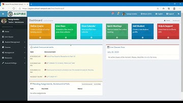 Electa LMS Dashboard - Review