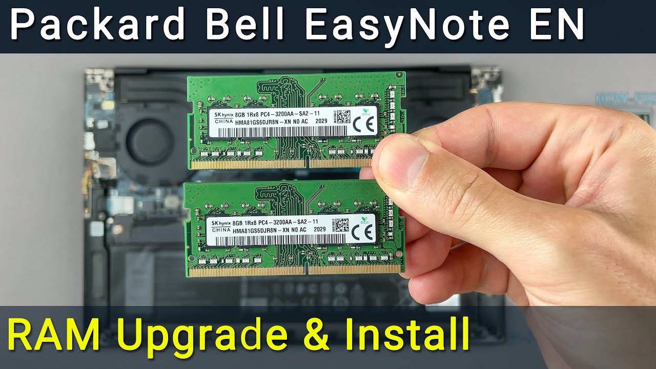 Høne Dovenskab smart How to upgrade RAM memory in Packard Bell TG71BM laptop - YouTube