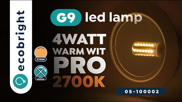 G9 led lamp dimbaar 2700K 4W Pro | 05-100002