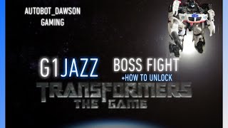 TRANSFORMERS: THE GAME-G1 JAZZ BOSS FIGHT + HOW TO UNLOCK ALL G1 SKINS! BRING THE TOY TO THE GAME!