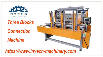 3 blocks connection machine wood pallet leg nailing machine