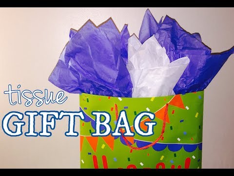 How to Put Tissue Paper in a Gift Bag #Papyrus