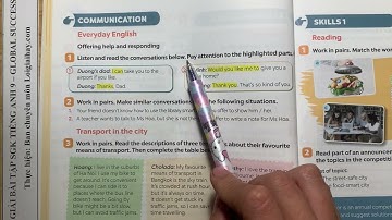 Communication - Unit 2. City life - Tiếng Anh 9 Global Success